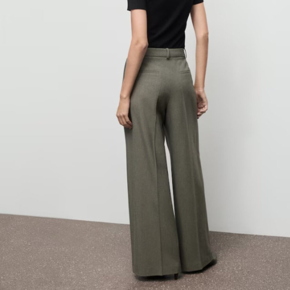 MANGO Green/Gray Trouser Suit Pants - Picture 2 of 6